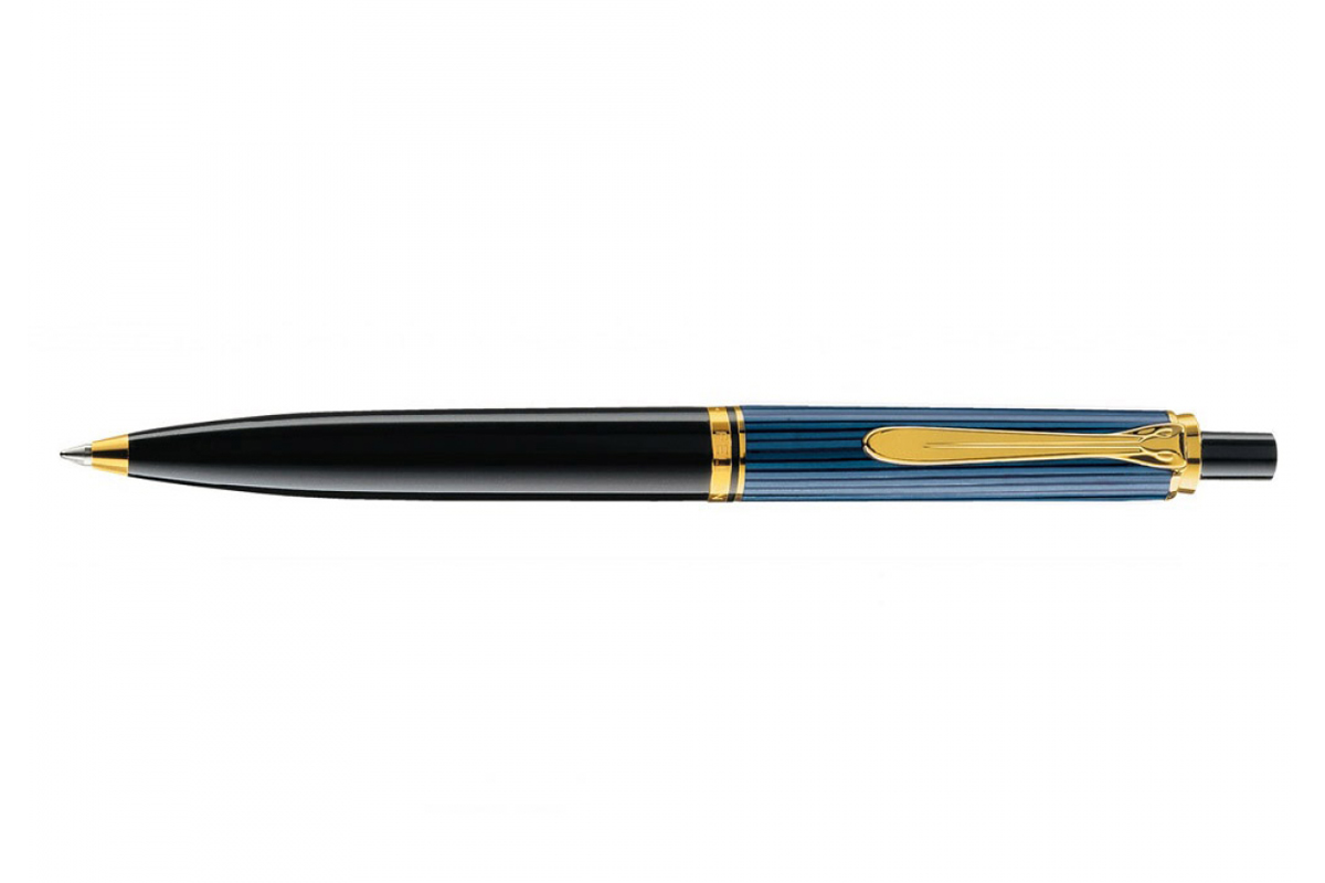 Pelikan Souverän K400 Zwart/Blauw Balpen